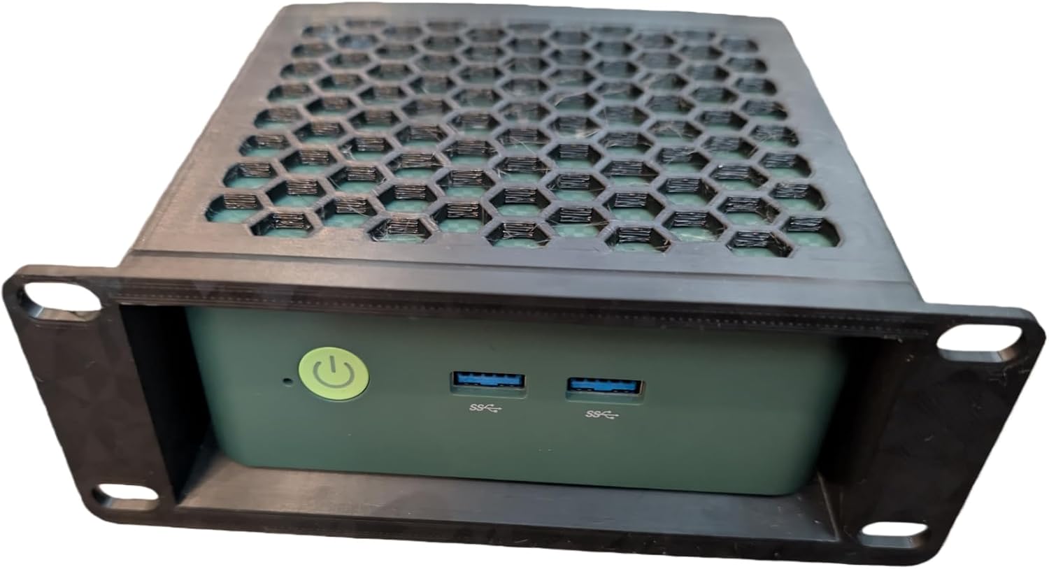 Rack Mount Kit for Gmktec G3 Plus, Server Mounting Bracket with Tool-Free Installation, Network Cabinet and Data Center Organization (10 inch)