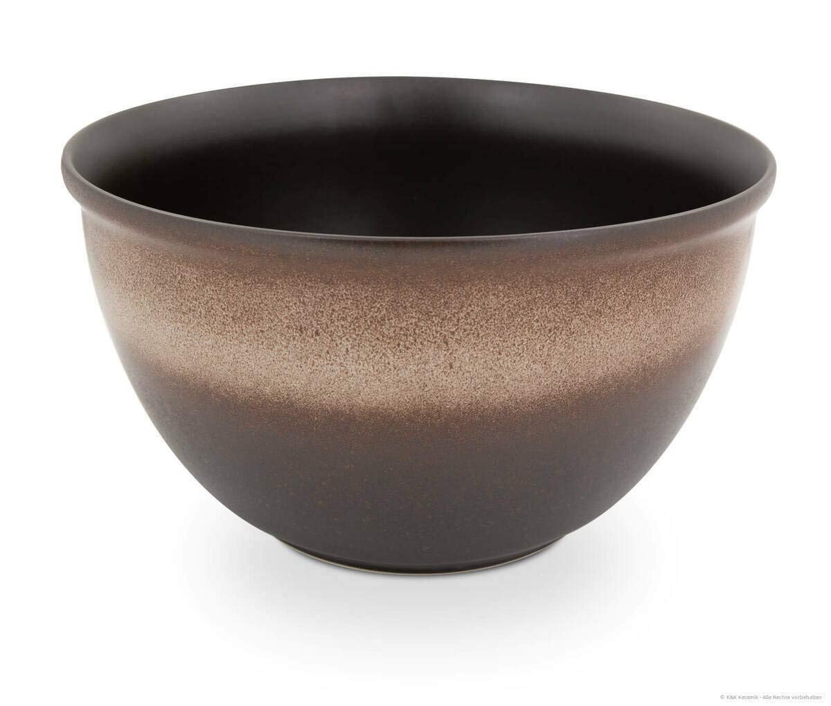 Bunzlauer Keramik Insalatiera grande Ciotole Ceramica 4,5 litri, diametro = 26,3 cm, altezza = 15,4 cm, decorazione ZACIEK