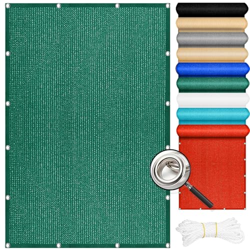 Voile d'ombrage rectangulaire anti-UV en toile HDPE aérée et résistante - 2