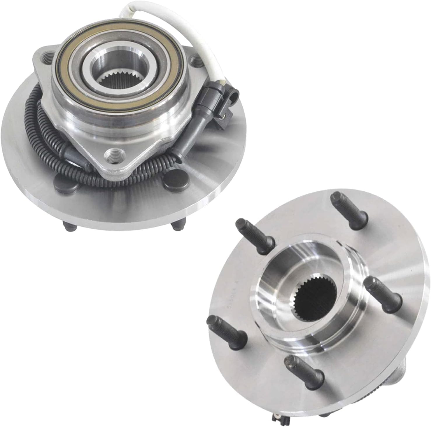 (Pair) DRIVESTAR 515004 4WD Front Wheel Hub & Bearing Assembly for Ford Expedition 4WD 1997-2000, 1998-2000 LINCOLN Navigator (4x4 w/ABS 5 Lugs)