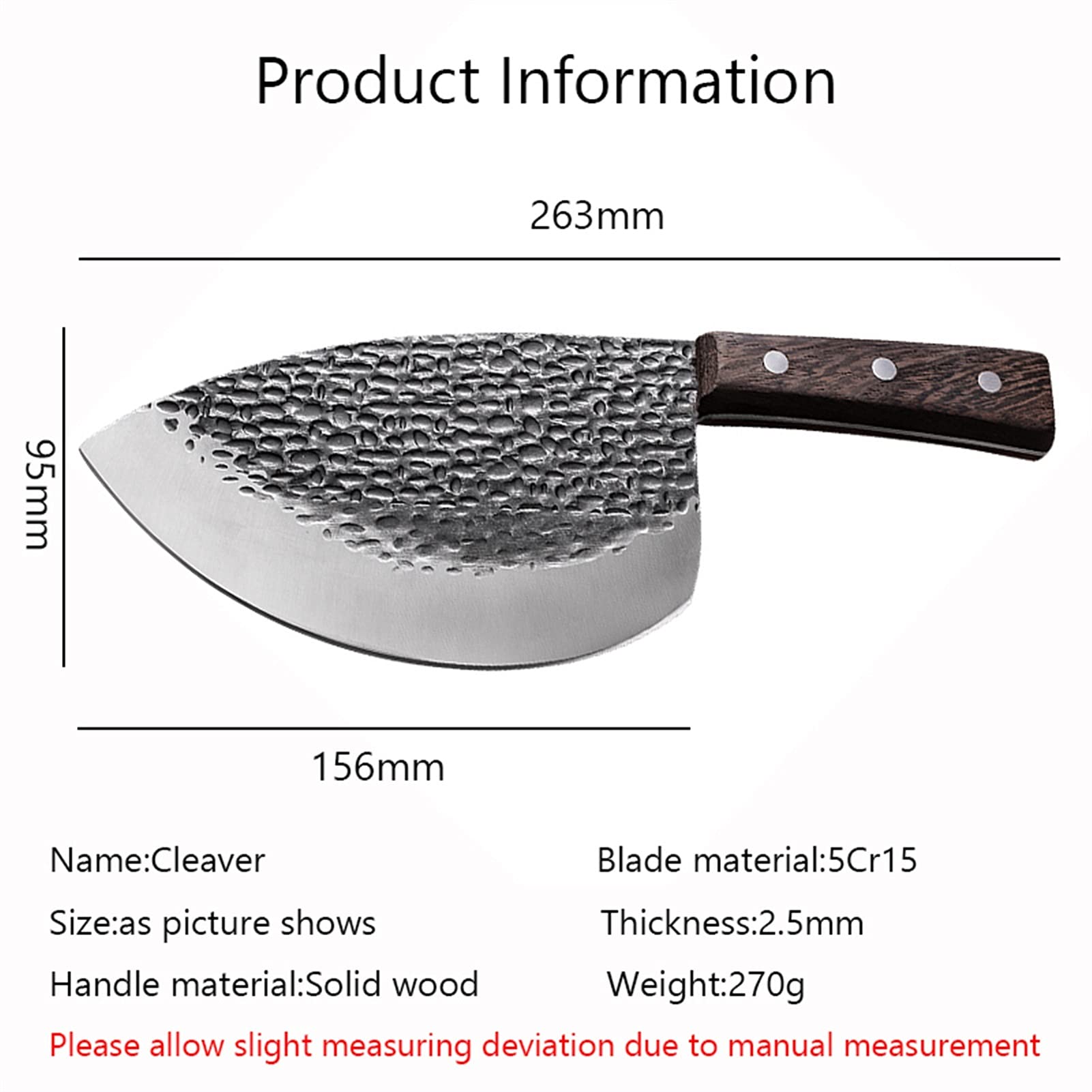 Forgiato professionale Forgiato Burtcher Knife Coltello a mannaio Pesce Seafood Pesce Coltello da cucina Coltello da cucina Handmade Sharp Slaught Strumenti