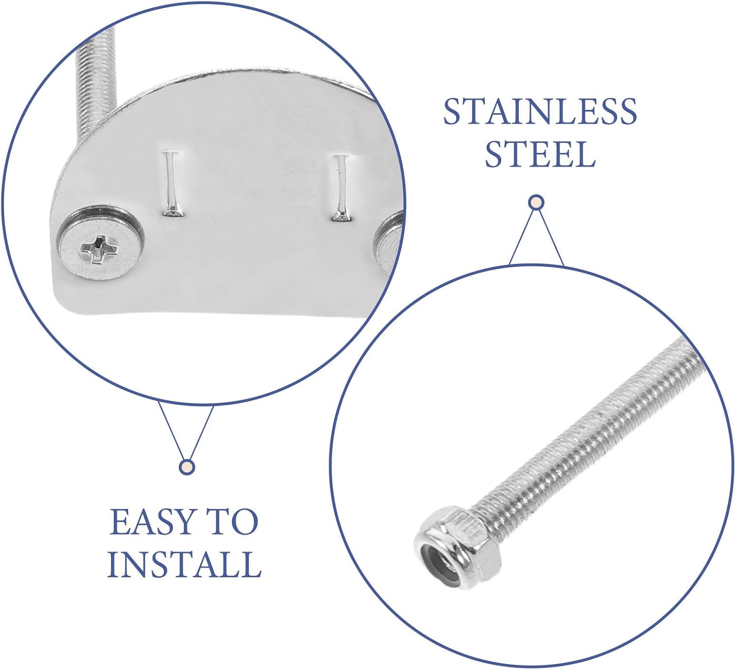 8pcs Roller Skate Mounting Plate Kit Stainless Steel Double Row Four Wheel Skate Hardware with Optimized Shock Absorption and Strong Construction for Professional and Recreational