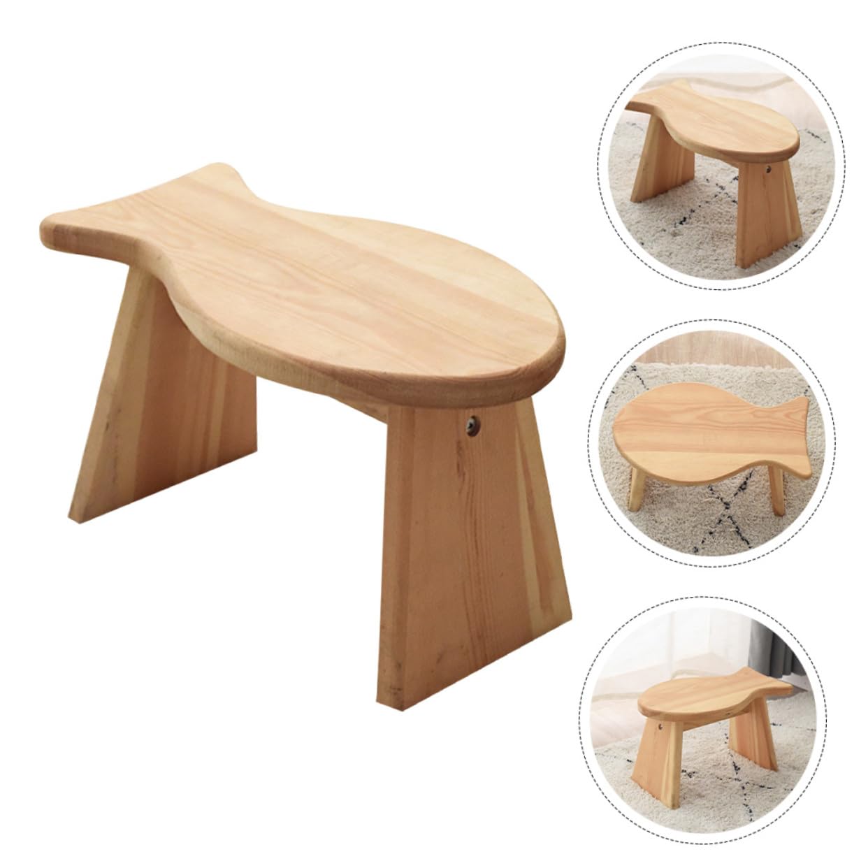 Poggiapiedi In Plastica Rotondo - Per Soggiorno O Camera, Sgabello Per Cambio Scarpe, Verde - Foto 5