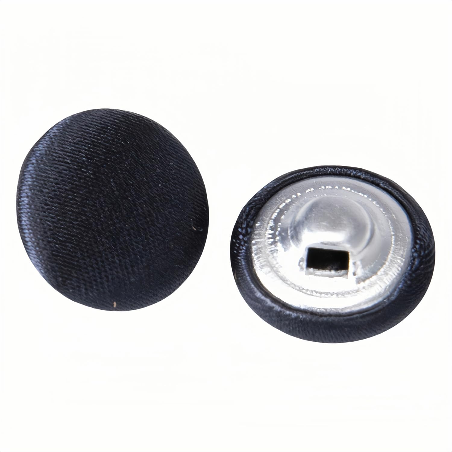 10 Pcs Satin Covered Metal Shank Buttons Cloth Buttons for Wedding Dress Tuxedo Suits