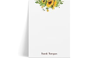 Personalized Floral Notepad - Your Perfect Summer Stationery Companion!