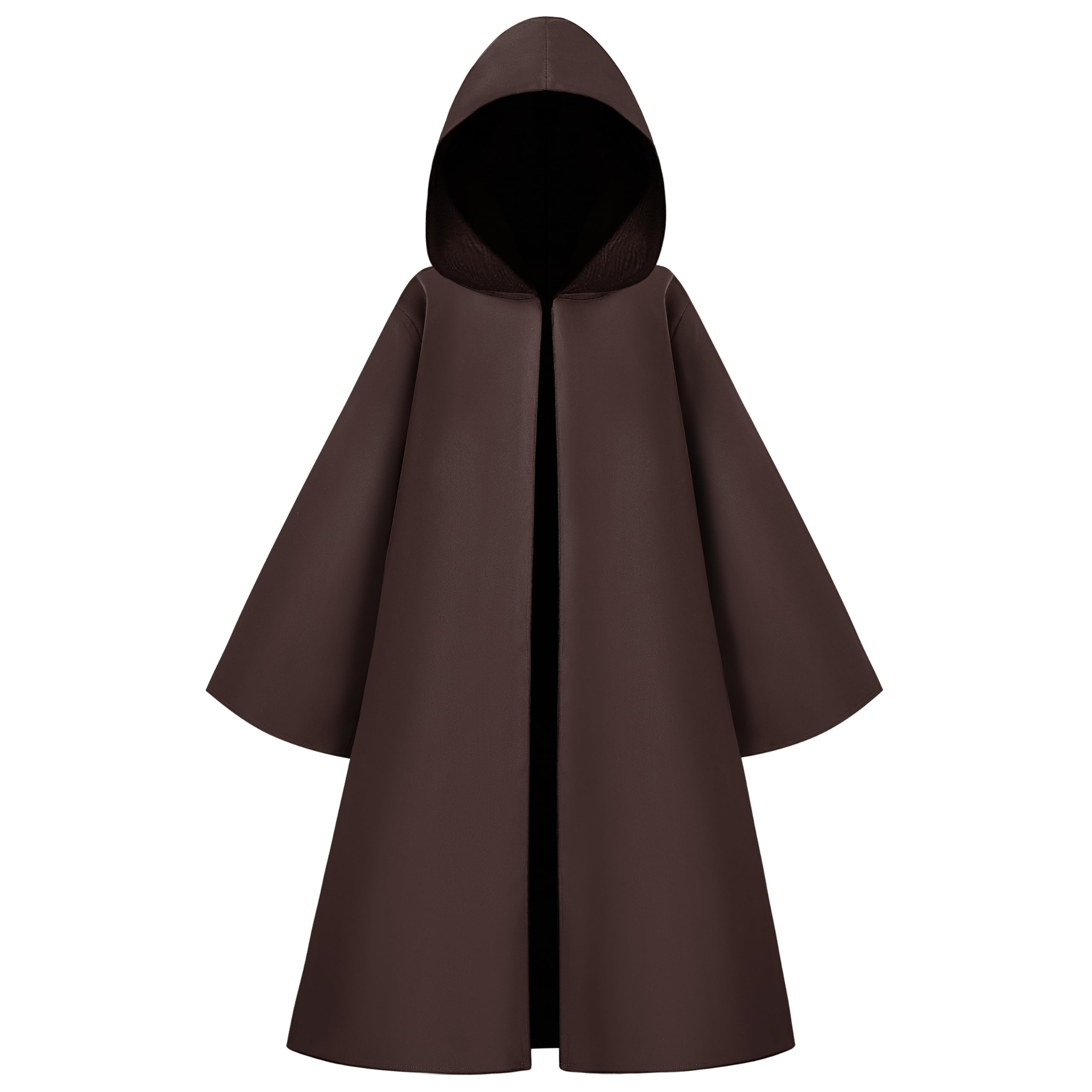 Spooktacular Creations Boys Black Cloak, Kids Knight Costume, Tunic Hooded Robe Toddler for Halloween Cosplay Parties
