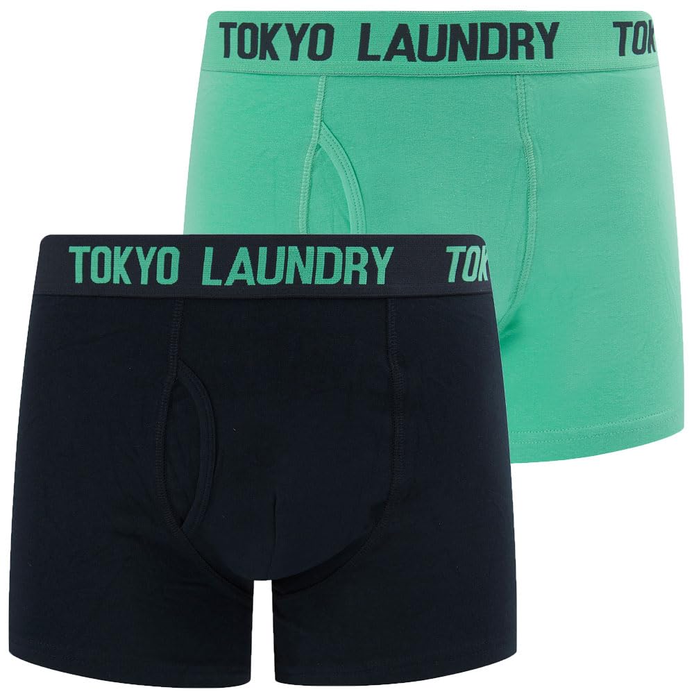 Tokyo Laundry Men's 2 Pack Gift Box Stretch Cotton Boxer Shorts Set