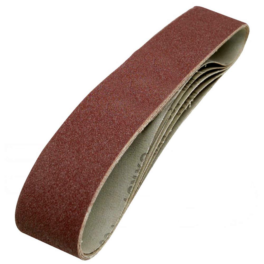 5 Pièces 2100x50mm Bandes Abrasives Adaptées Au Ponceuse à Bande électrique P40-P1000 Grains Assortis Bandes Abrasives En Oxyde D'aluminium