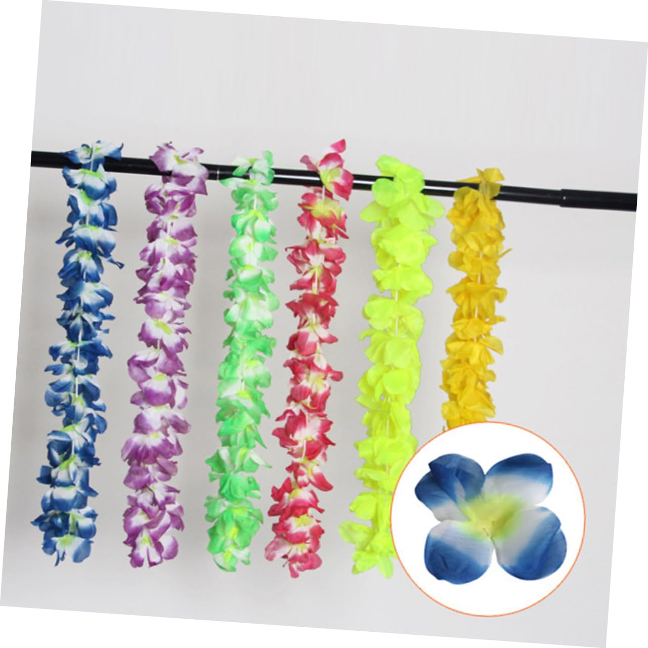 PRETYZOOM 42stücke Hawaii-blumenkette Tropische Luao-Party-gastgeschenk Bunte Künstliche Blumen Strand-Hula-kostüm-Accessoires Hawaii-Girlande Hawaii-Halskette
