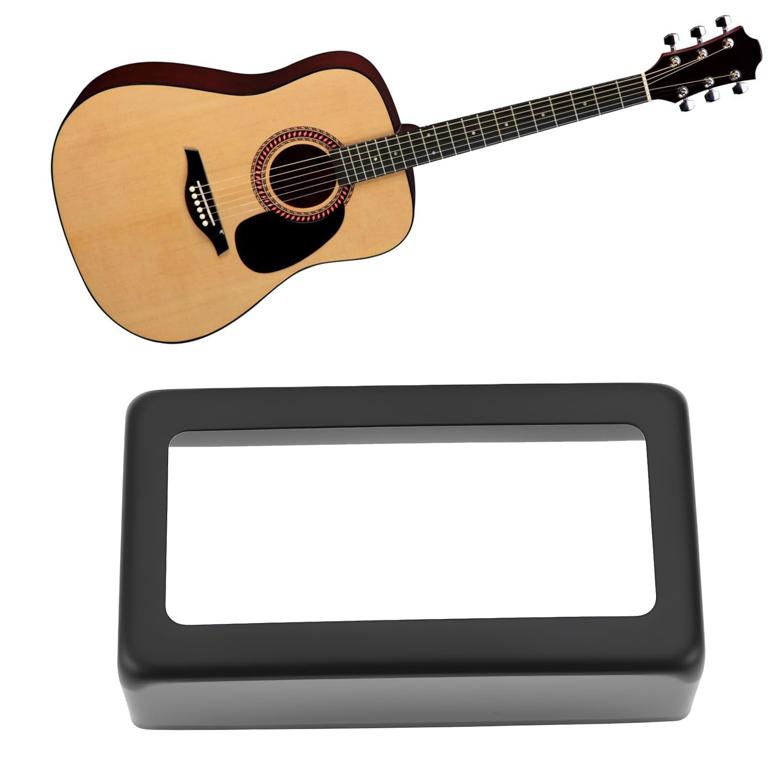 SG Store 2pcs Open-Style Humbucker Pickup Cover Metal Replacement Shell 70x38x20mm for Electric Guitar Humbuckers Black - Image 2