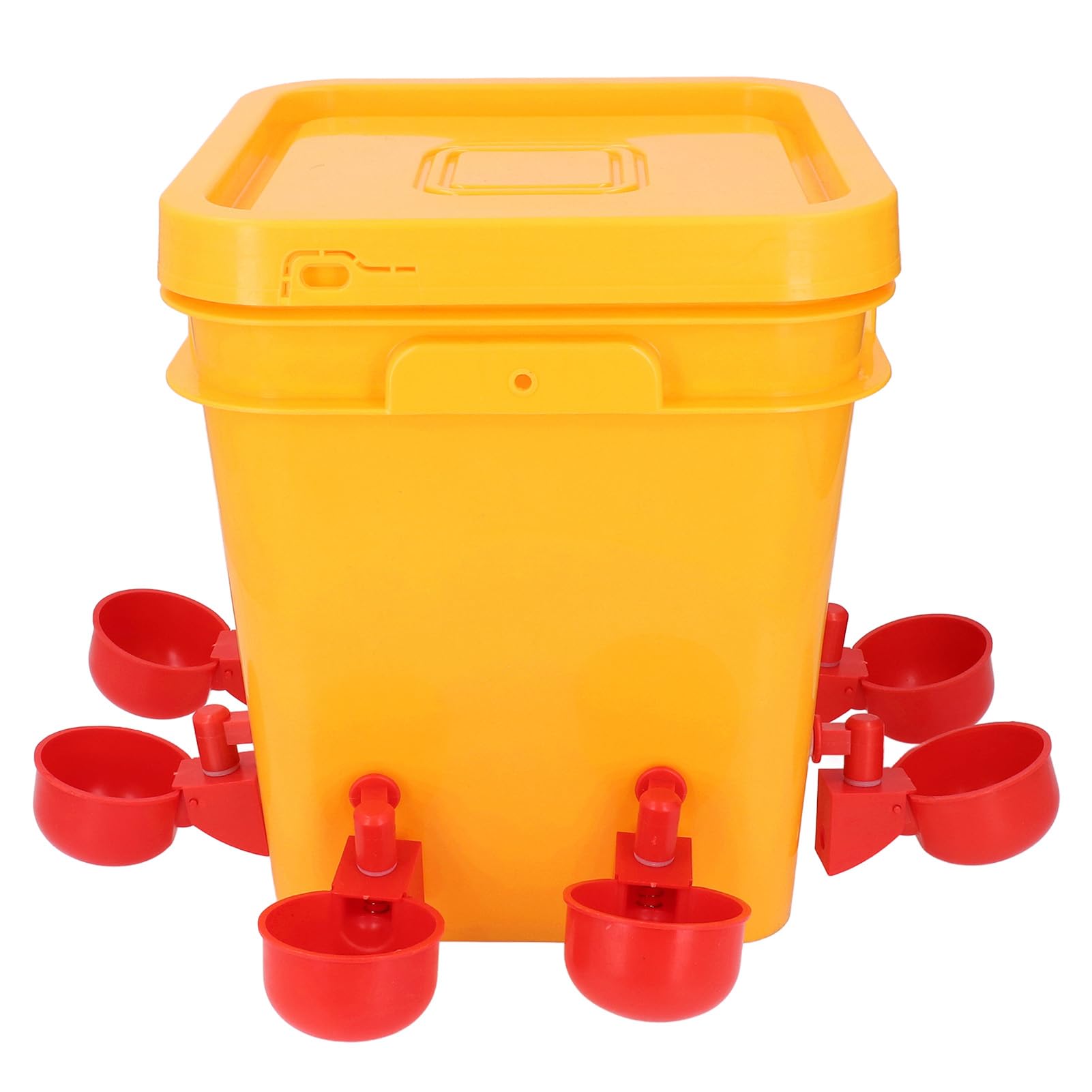 Juego de bebederos automáticos para Pollos, dispensador de Agua para Aves de Corral con Recarga automática y diseño de bajo derrame para Pollos, Patos, Gansos y Pavos, de Gran Capa (Tazas de Agua