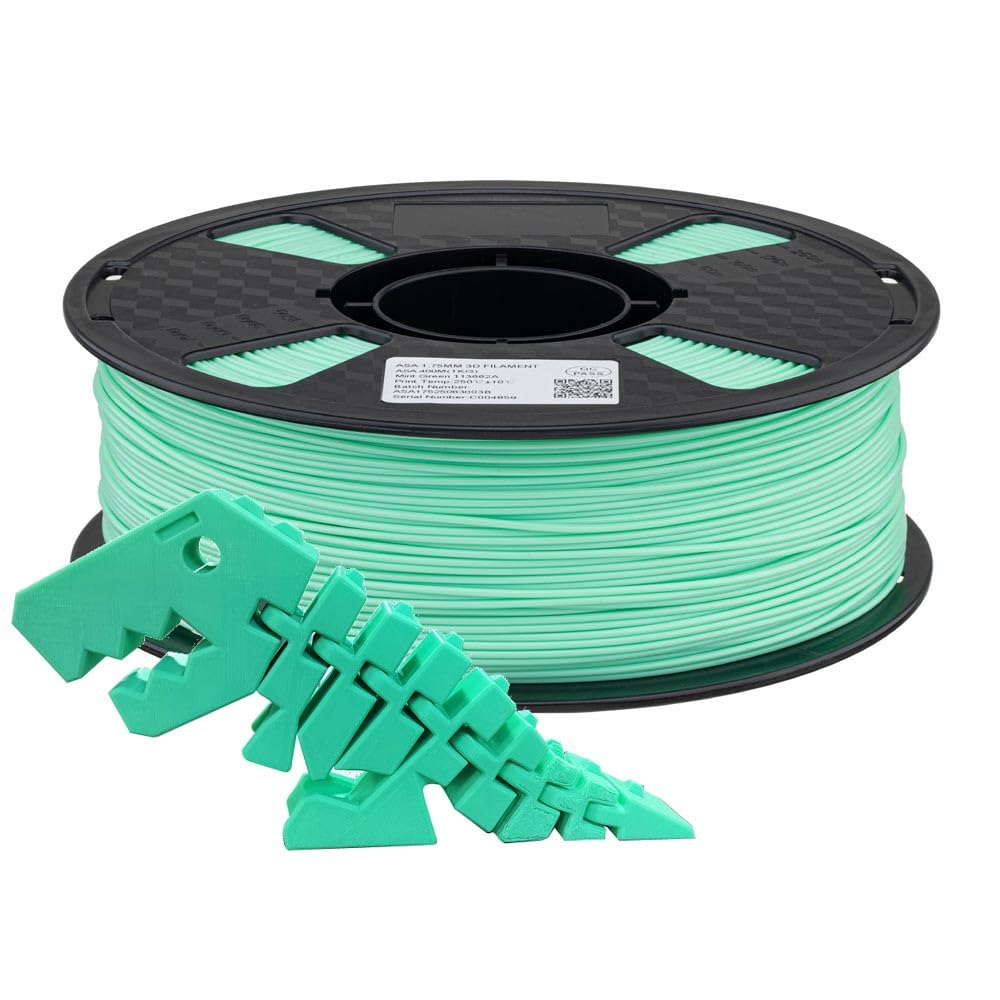 Amazon.co.jp: CC3D ASA フィラメント 1KG 1.75mm ミントグリーン 3D