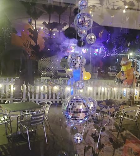 Seahelms Spiegel discoballen, jaren 50, 60, 70, disco, feestdecoratie, zilveren feestdecoratie, hangende discobal voor kerstboom, ornament, bruiloft, thuisfeest, verjaardagsfeest, decoratie Seahelms Spiegel discoballen, jaren 50, 60, 70, disco, feestdecoratie, zilveren feestdecoratie, hangende discobal voor kerstboom, ornament, bruiloft, thuisfeest, verjaardagsfeest, decoratie