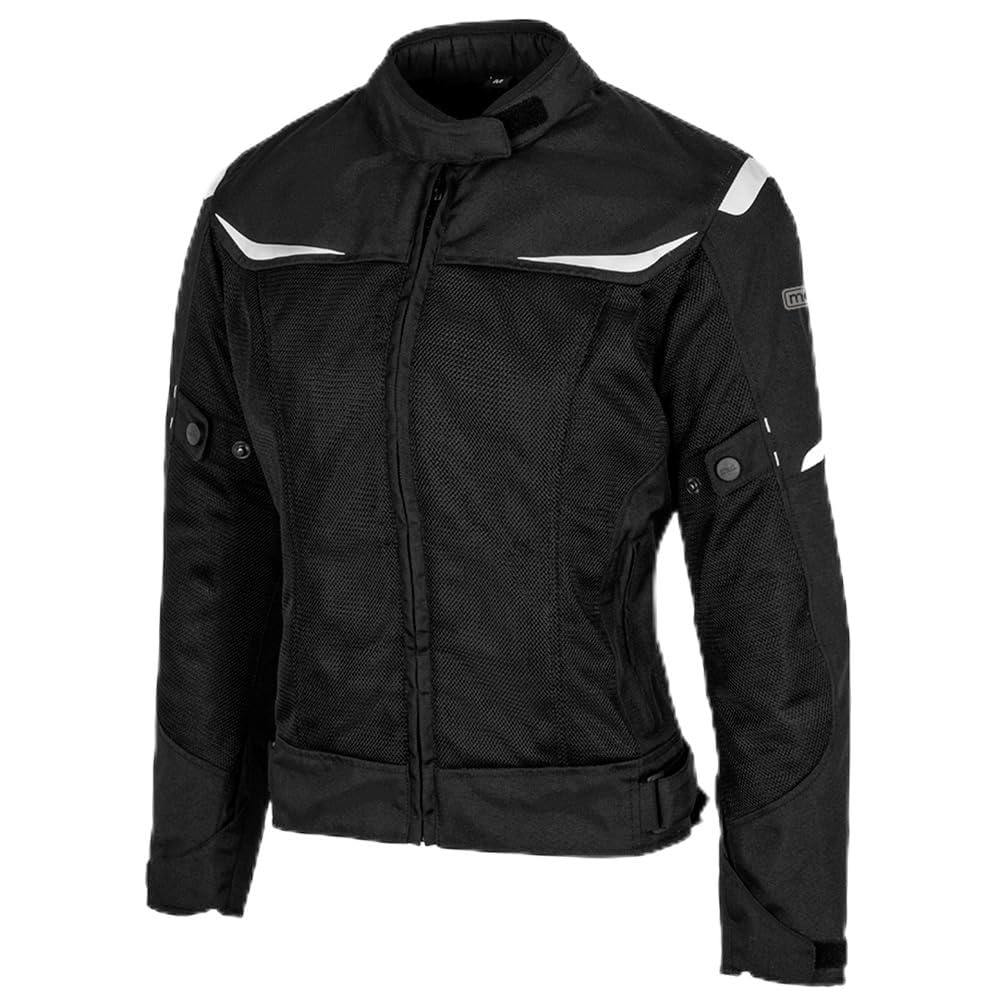Moore I Chaqueta de Moto Bahia Lady Negro – Verano, Protecciones CE, Diseño Femenino