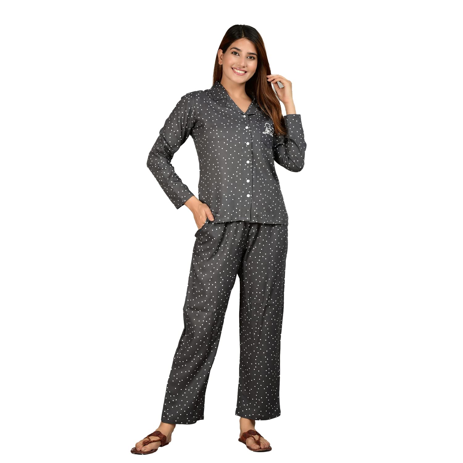 yash gallery Women's Rayon Straight Floral Printed Night Suit for Women-picture-41