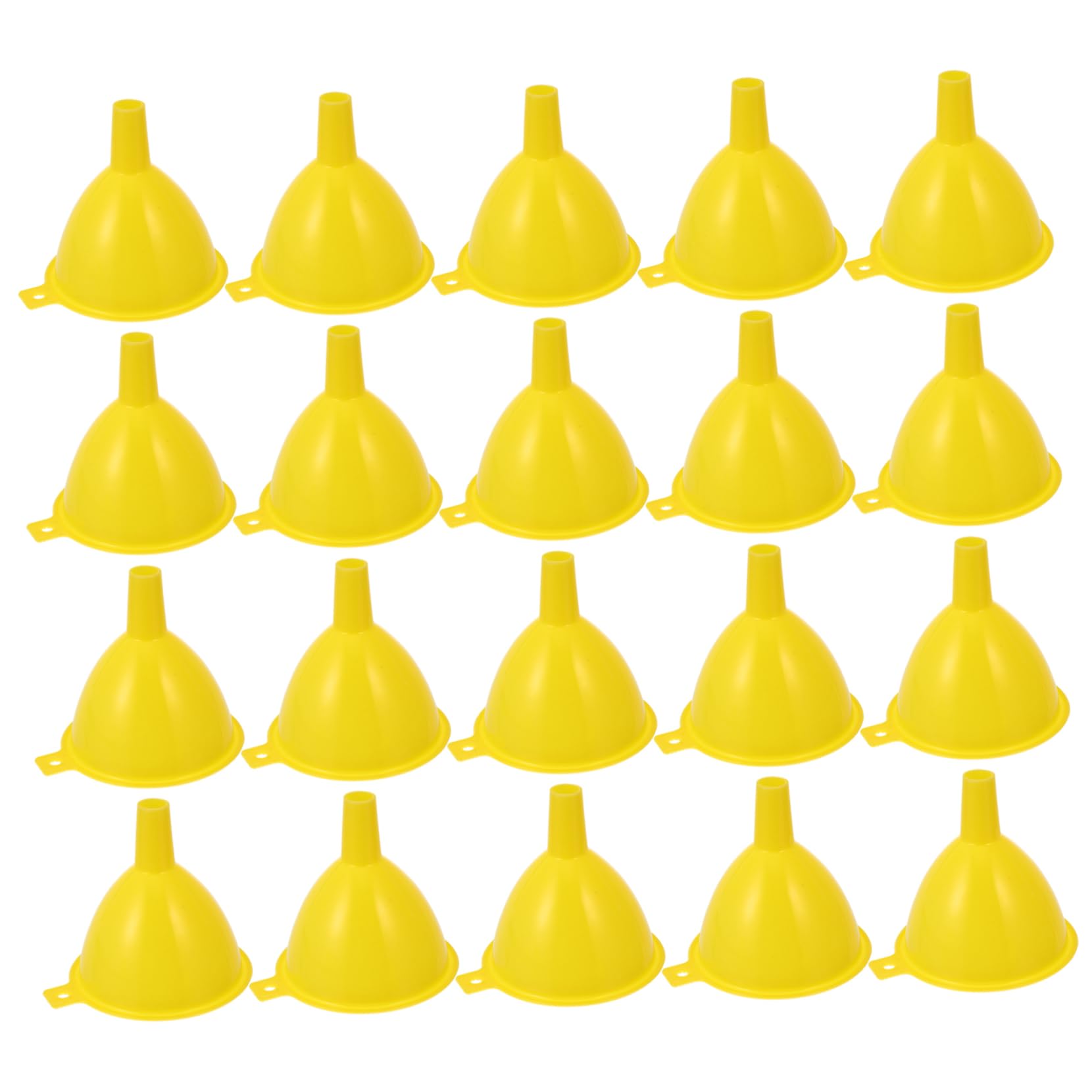 PRETYZOOM 20pcs Mini Funnels for Science Experiments Thickened Plastic Funnel Set Filling Funnel Smooth Surface for Labware and Scientific Projects