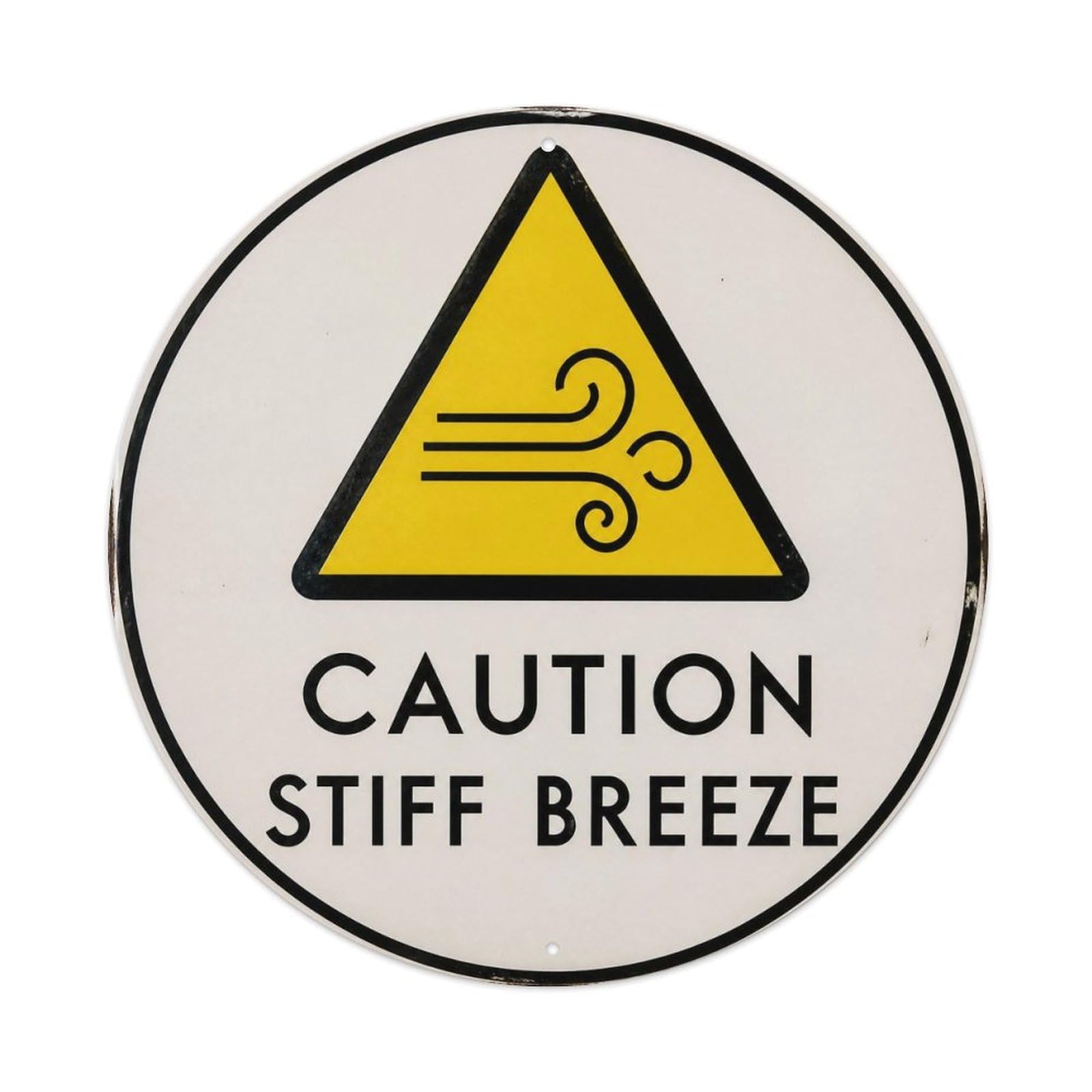 Olyhtr 8X8inch Classic Style Weather Humor Social Satire British Nostalgic Type Metal Tin Sign