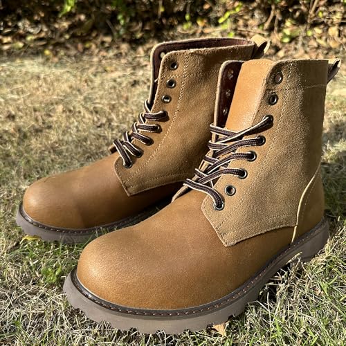 COSIDRAM Men's Casual Oxford Boots Classic Suede Chukka Boots Comfort Lace Up Business Dress Shoes4