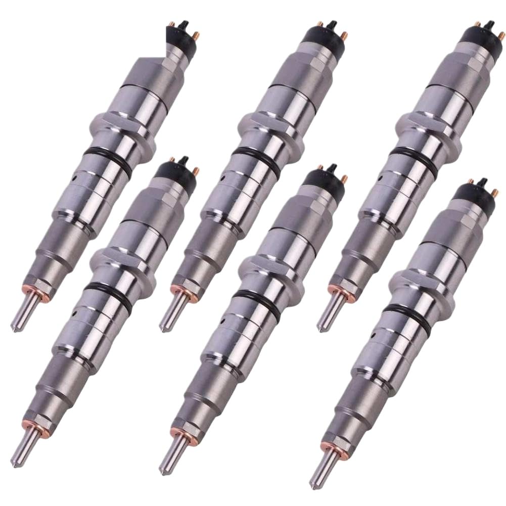 6 PCS Fuel Injectors Compatible with 6D114 Engine for PC300-8 PC350-7 PC350-8 Excavators