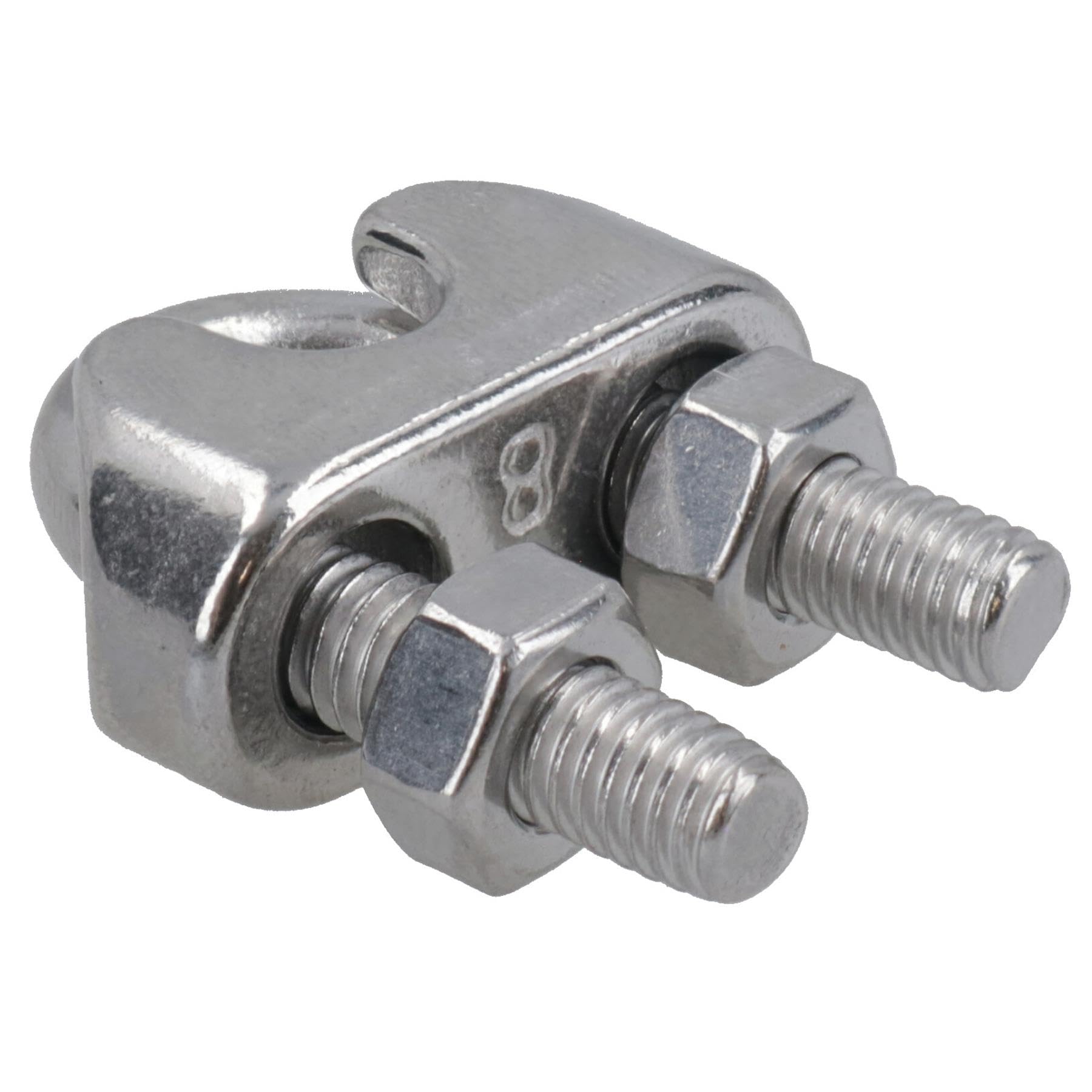 8 mm filo corda/cavo morsetto acciaio inossidabile 316 grado marino 10PC