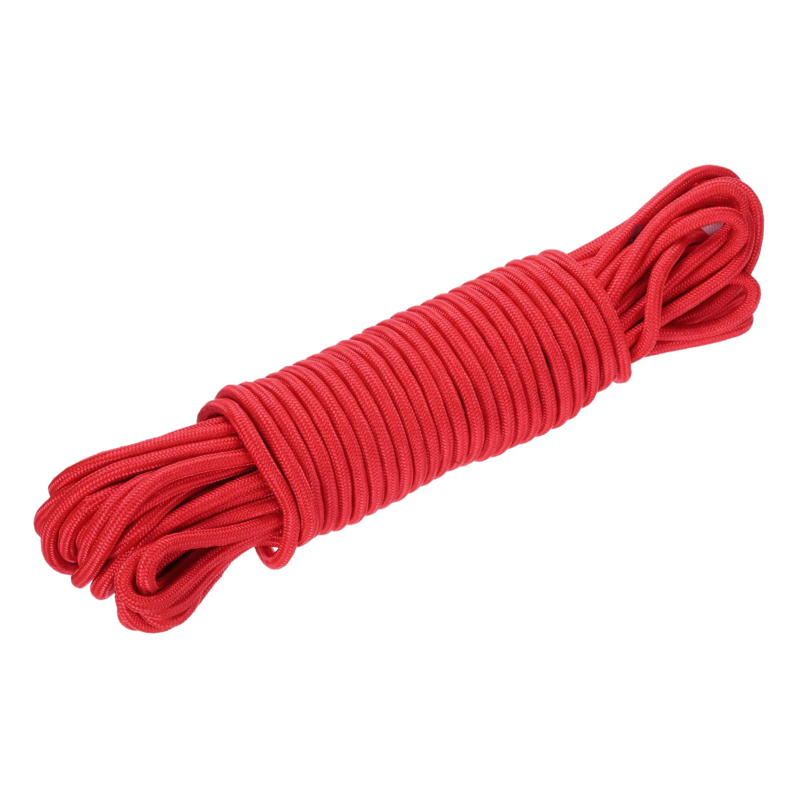 QUARKZMAN Corde tressée en Corde en polypropylène 30M/98ft 1/2" 12mm Rouge pour Utilisation intérieure et extérieure Camping Corde à Linge