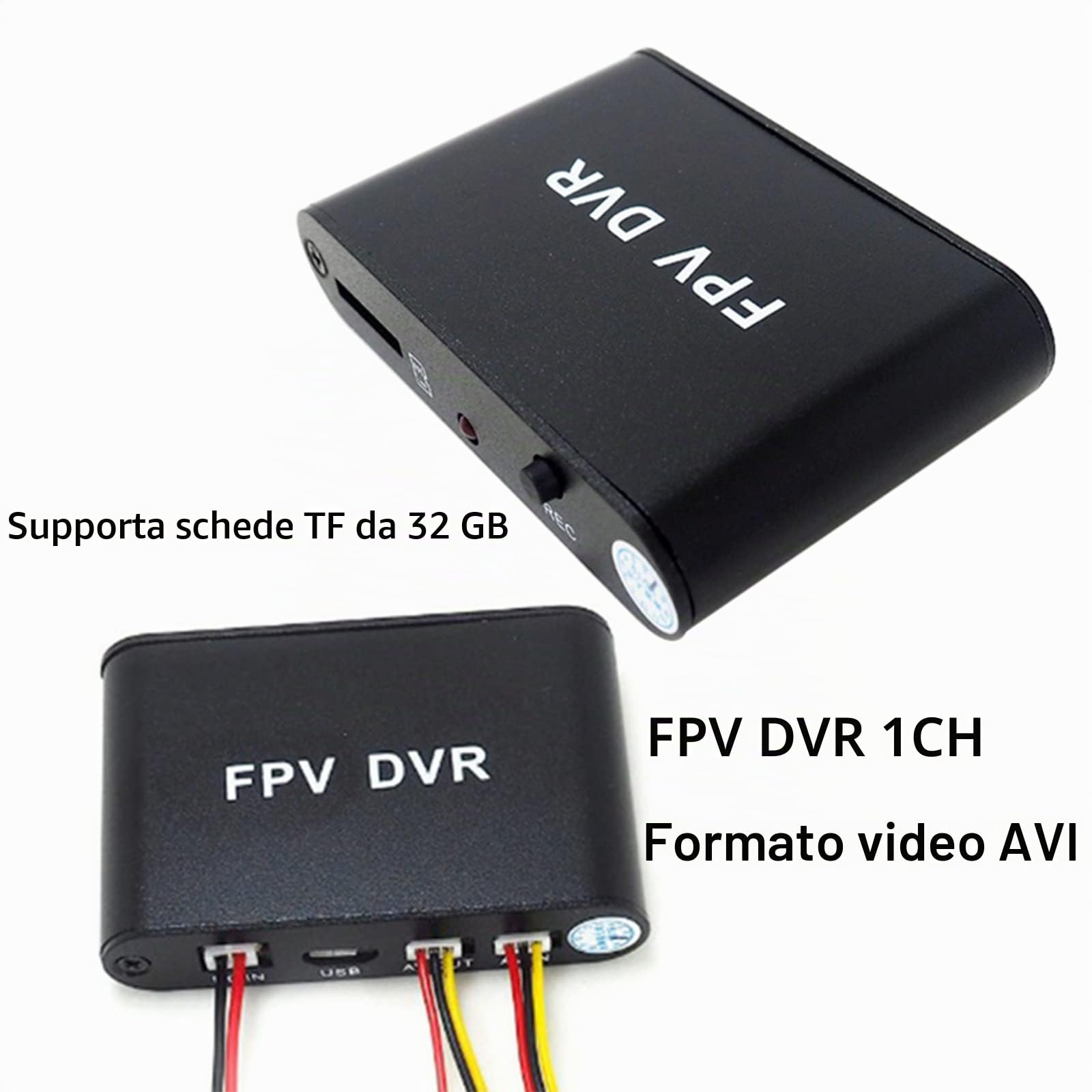 Mini DVR 1 Channel for Analog CCTV Camera - 720P FPV Video Capture with MP3/AVI Support, Car DVR Recorder Compatible with CCD Cameras (Compact Digital Video Recorder Module