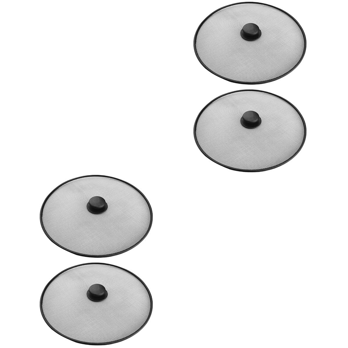 4piezas Cubierta Antisalpicaduras De Acero Inoxidable para Olla Protector De Salpicaduras De para Cocina Diseño De Malla Densa y Antideslizante