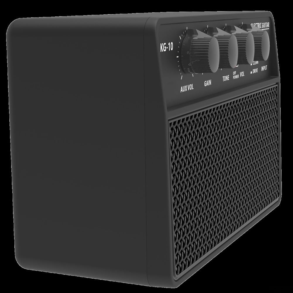 Chitarra elettrica compatta da 15 Watt con effetti di distorsione, amplificatore portatile con uscita cuffie, line-in, per esercizi a casa
