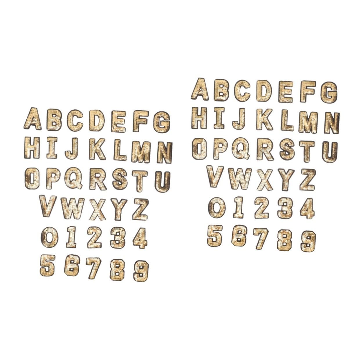 Angoily 2 Set Toppe Ricamate Applique Stile Alphabet Con Colle Termoadesive Per Decorare Abbigliamento E Progetti Fai Da Te 36 Pezzi*2