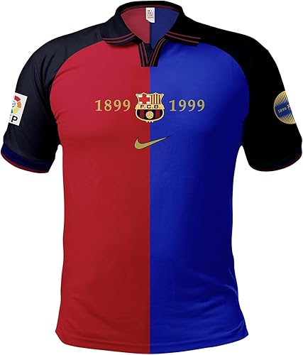 Miniatura 1 de PAP Products Barcelona 1999 Retro Jersey, Barcelona Jersey, Barca Jersey, FC Barcelona Jersey Hombre, Retro Soccer Jersey, 10