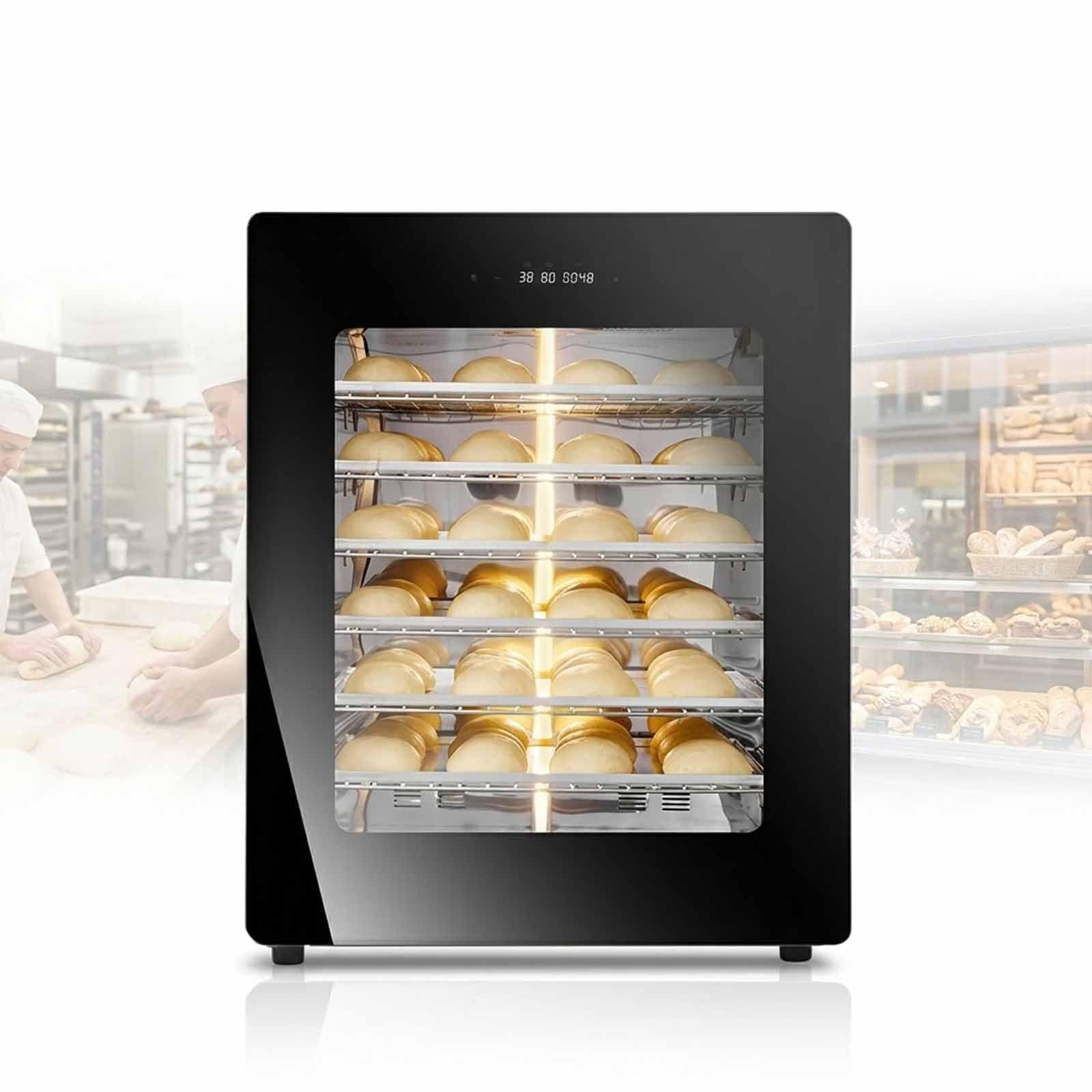 Boîte de fermentation de pain en acier inoxydable 100 L avec contrôle de la température, contrôle de l'humidité, chauffage à 360 °, faible bruit pour boulangerie