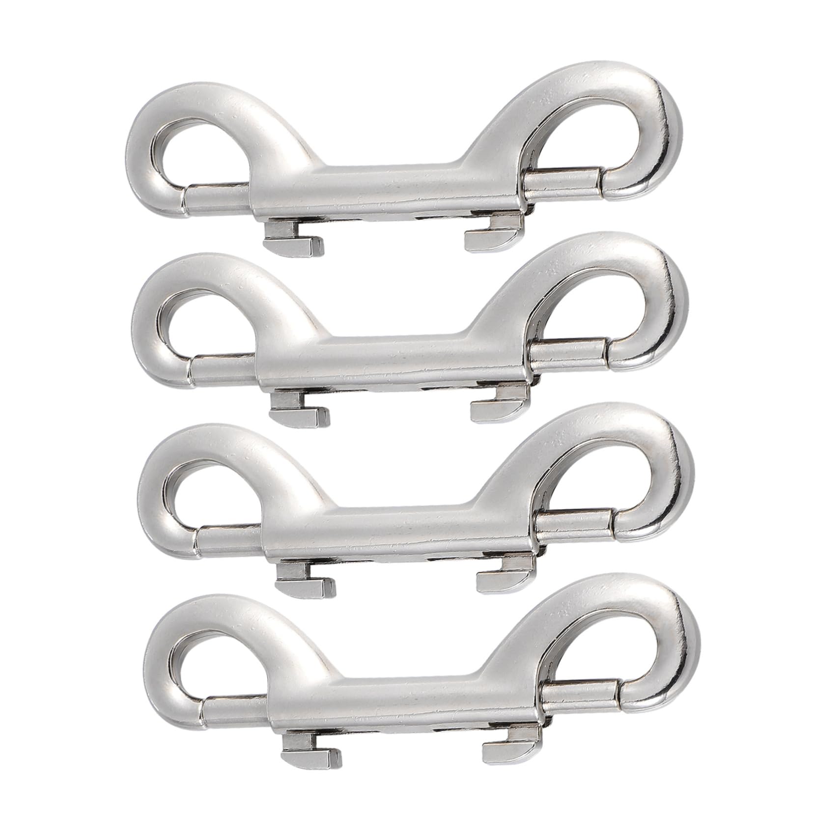 CHILDWEET 4pcs Double-Ended Trigger Hooks Heavy Duty Snap Hooks for Terminal Tackle Fishing Clips Long Snap Clips