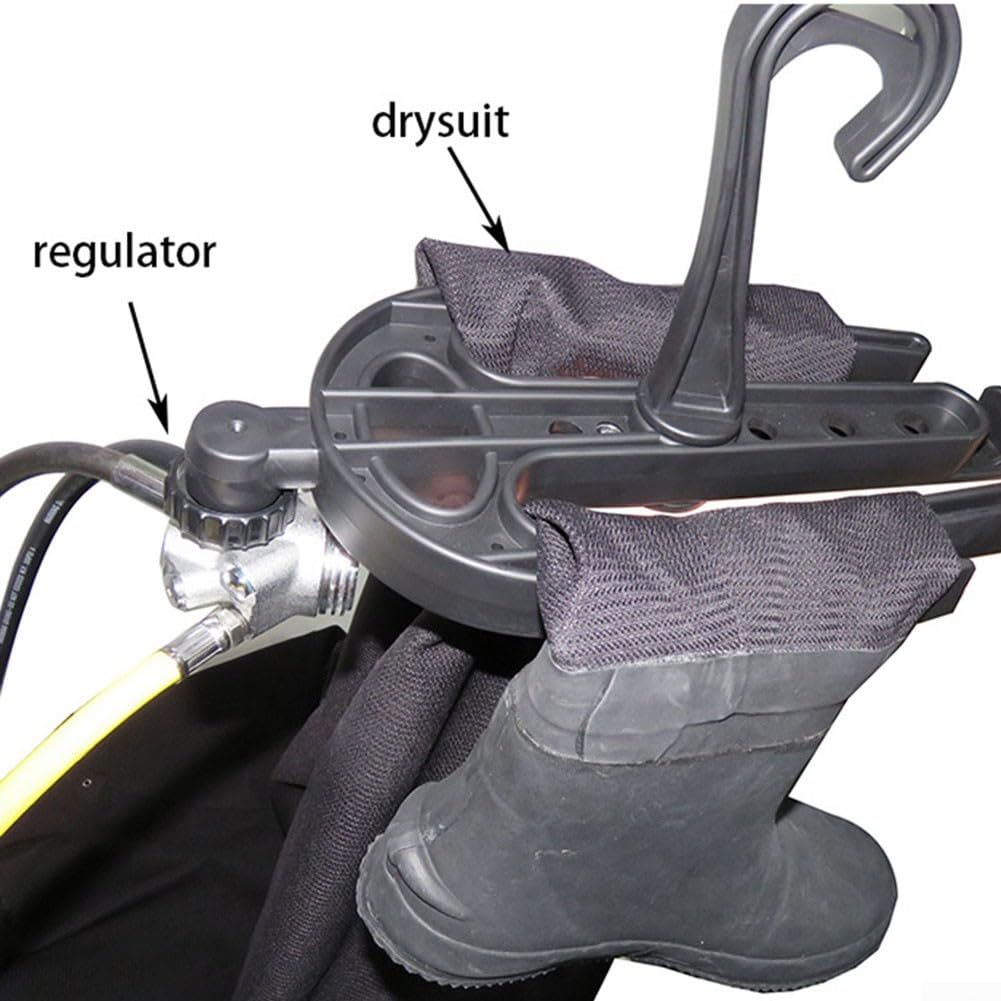 DAZZLEEX Cintres pour Combinaison de plongée, Combinaison étanche à Cintre Lourd, Cintres pour Combinaison de plongée, Cintre pour Accessoires de plongée Cintre pour Accessoires de plongée