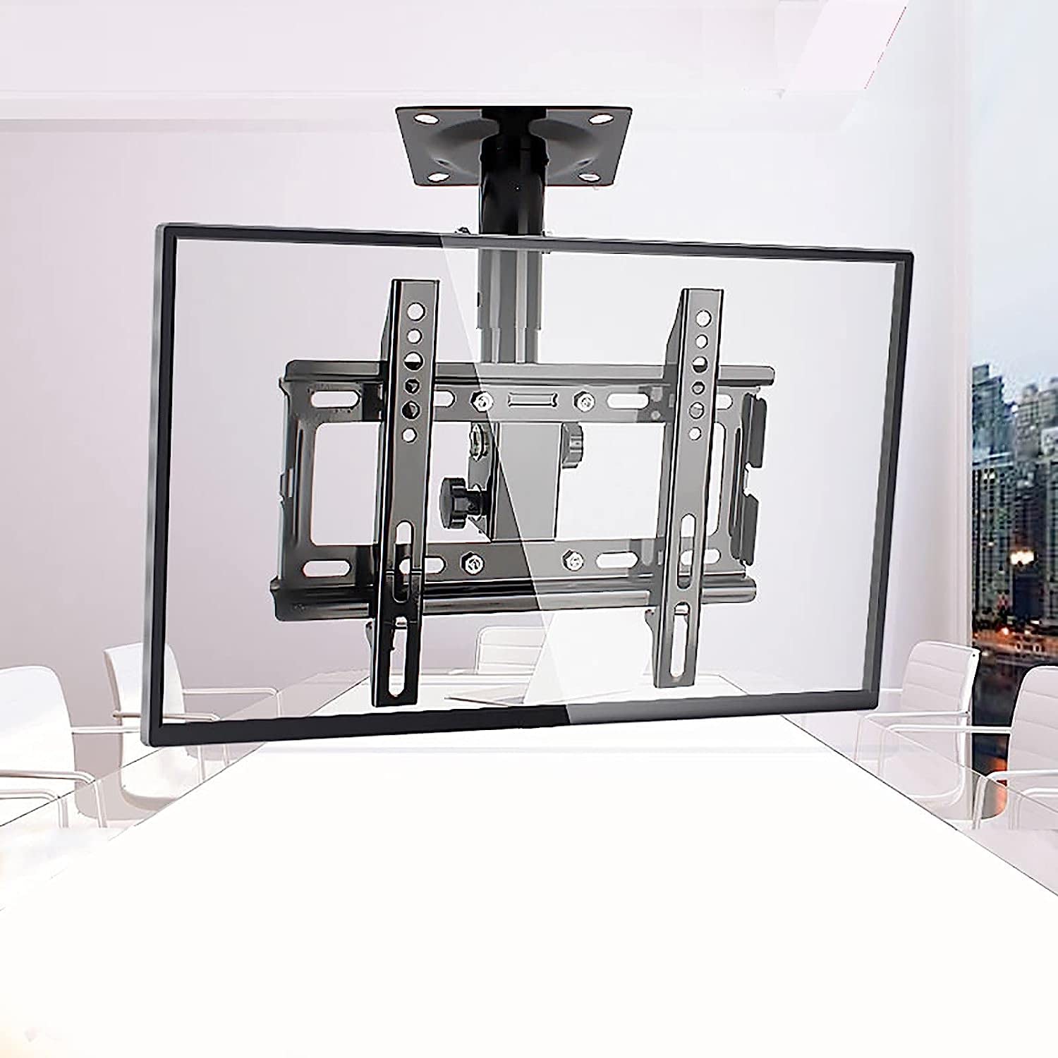 CGCSYZ Adjustable Ceiling TV Mount, Fit Most LCD Flat Screen And Curved TVs, Up To 110 Lbs, VESA 400x400mm TV Mount (1232inch)