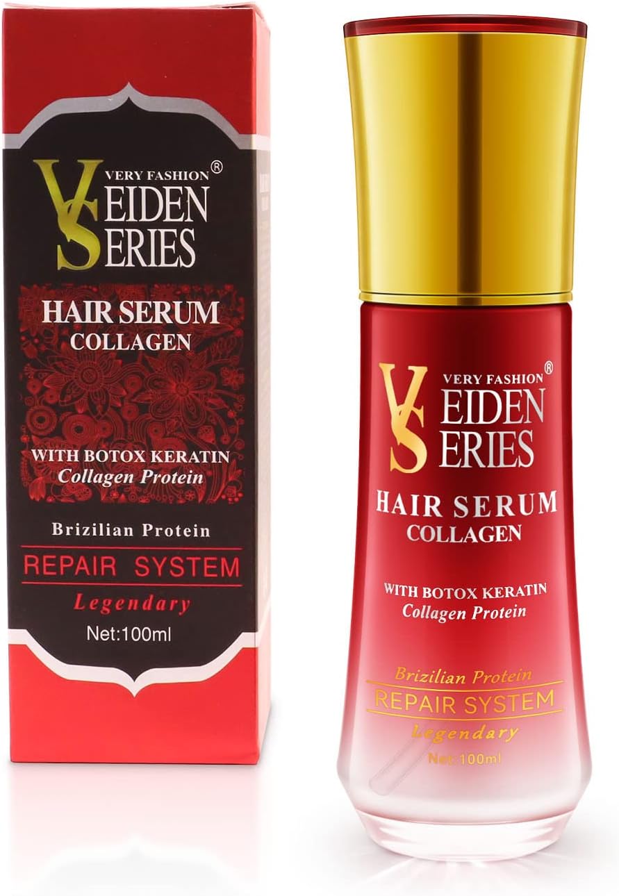 VIYA Hair Treatment Oil Hair Serum Collagen Protein Serum with Botox Keratin Hair Serum Brizilian Protein Serum Repair System 100ml VEIDEN SERIES