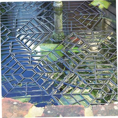 Red para estanques koi flotante: sistema modular hexagonal de plástico resistente, 20 uds 4