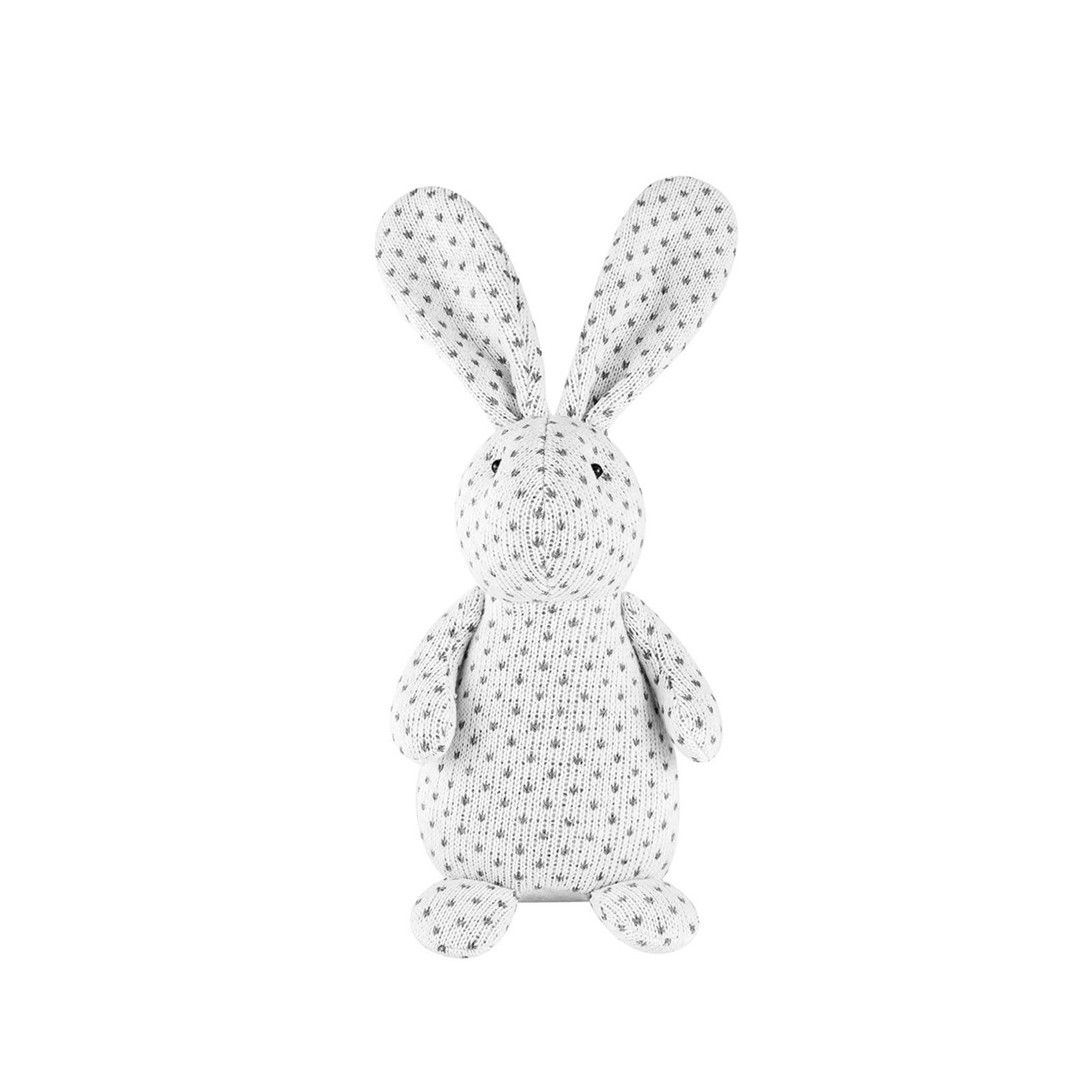 Elnwnnkc Beautiful Easter Bunnies Decoration Figurine Statue Exquisites Plush Toy Easter Decor Country Bunnies Statue Festive Party Supplies