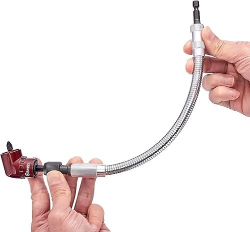 Destornillador de vástago hexagonal, extensión de broca flexible rápida con adaptador magnético de ángulo recto, extensión de broca flexible de 11.5