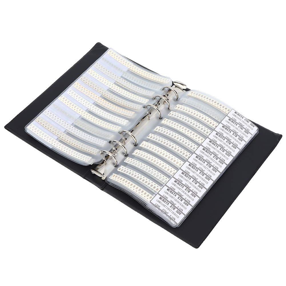 Libro campioni serie 1206, kit di assortimento di condensatori da 80 valori, libro campioni di componenti elettronici per prototipazione elettronica