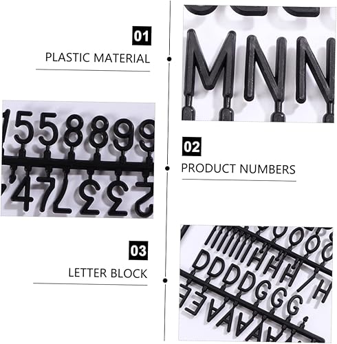 Miniatura 7 de Tablero de letras de plástico de fieltro, letras de repuesto, letras de cartón, tablero de letras, Nubmers, letras de plástico intercambiables,