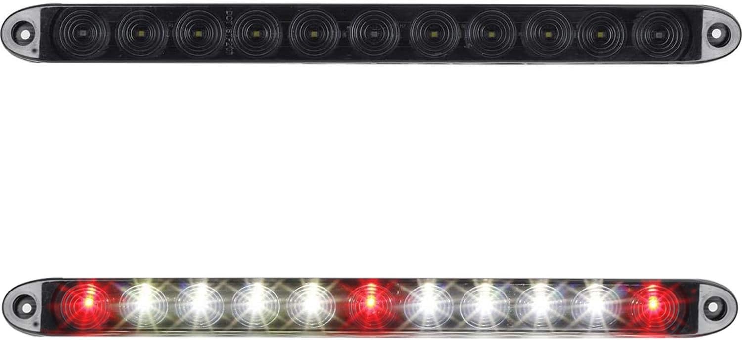 Partsam 10-Pack 15" Red LED Trailer Light Bars - DOT Certified, IP67 Waterproof, Stop/Turn/Tail Combo