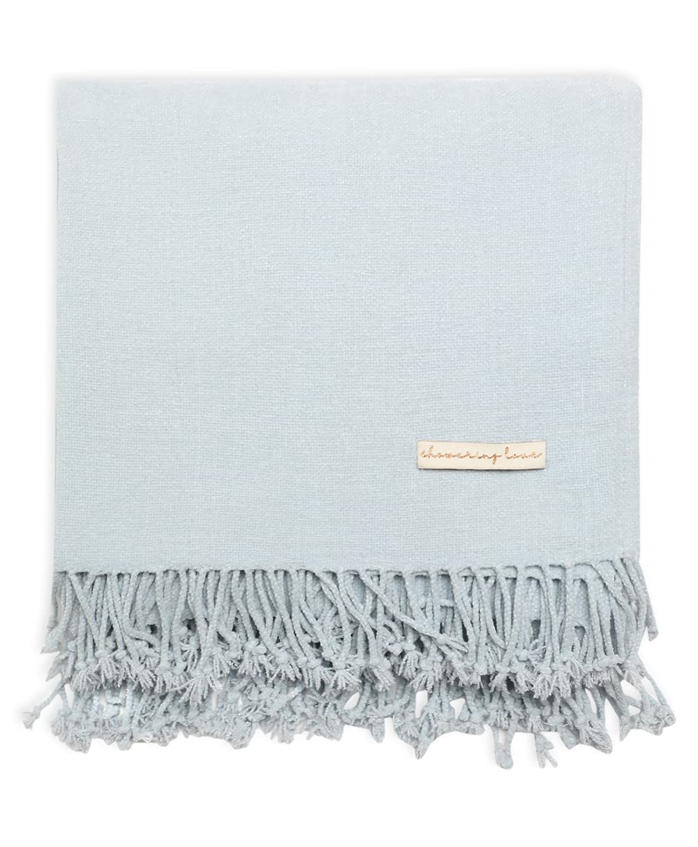Mi Arcus Mother Blue Color Multipurpose Chenille Throw | Blanket for Sofa Couch |190 * 130 cm (B09YQ6FZ7T) Amazon Price History, Amazon Price Tracker
