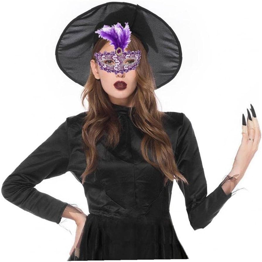 Amazon.co.jp: 仮面 アイマスク 羽根付き ハロウィン 舞踏会