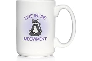 Relaxing Moments with Purrfect Company: Live In The Meowment Coffee Mug