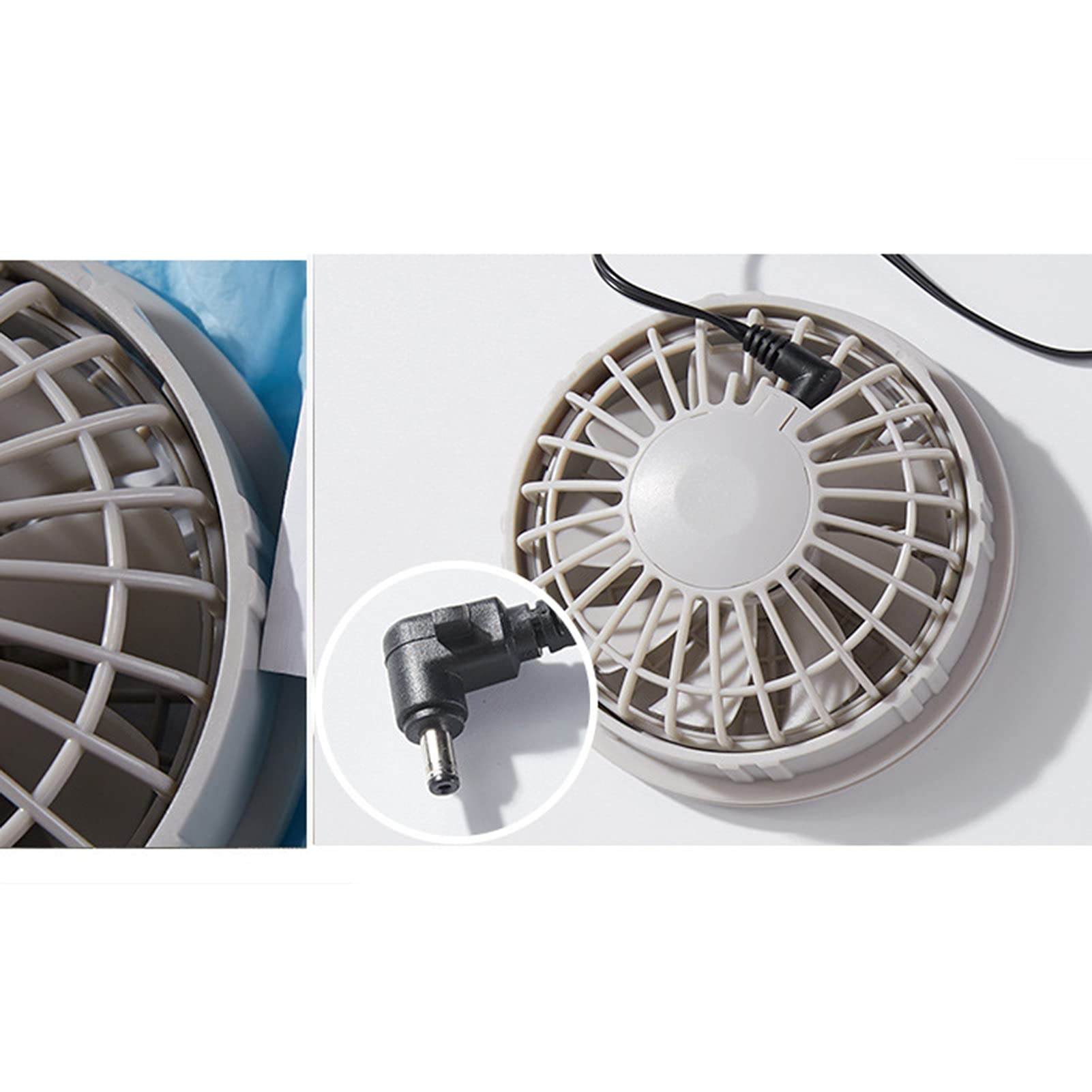 Kühlende Ventilatorjacke mit Kapuze, 3-stufig verstellbar, aus UV-beständigem Stoff, bequem und atmungsaktiv, geeignet zum Kühlen im heißen Sommer und für Arbeiten im Freien