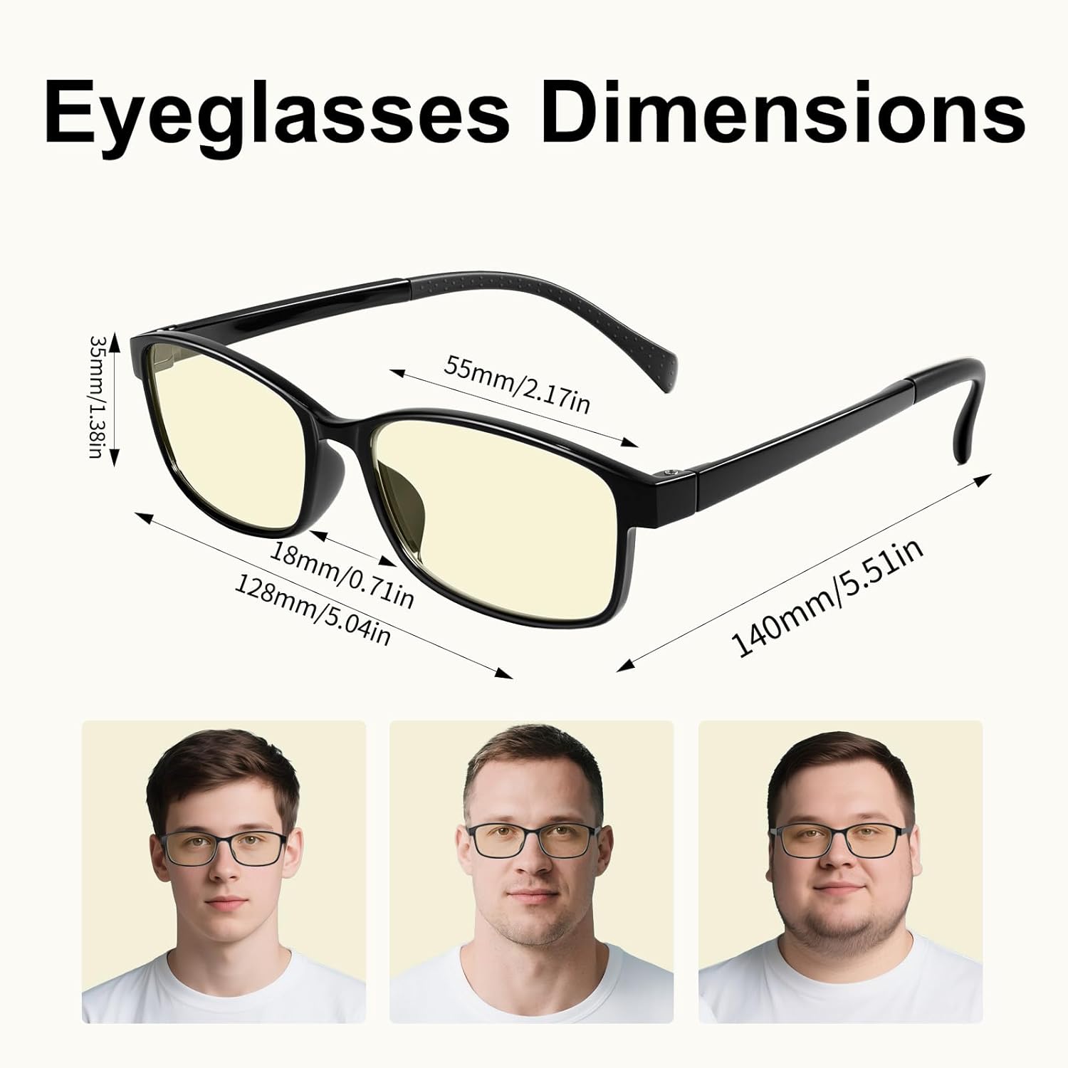 Blue Light Blocking Glasses, HD Vision Blue Light Filter Glasses, Anti Eye Fatigue for Gamers and Office Workers, Experience Comfort for Computers, Smartphones, and TVs - Image 5