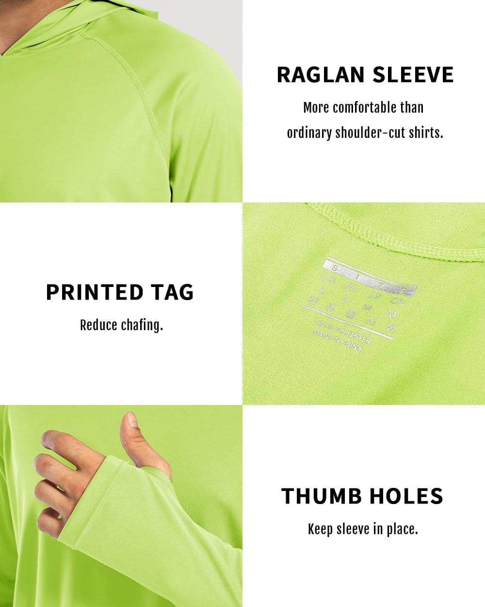 Boladeci Men's UPF 50+ Sun Protection Lightweight Hoodie Shirts Long Sleeve Fishing Shirt SPF UV Hiking Swim - Image 7