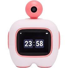 Luocute Emotional AI Robot, 2MP Camera with 180  Flip for Visual Chat and Object Recognition, Voice Commands for Interactive Learning, Desktop Companion for Kids