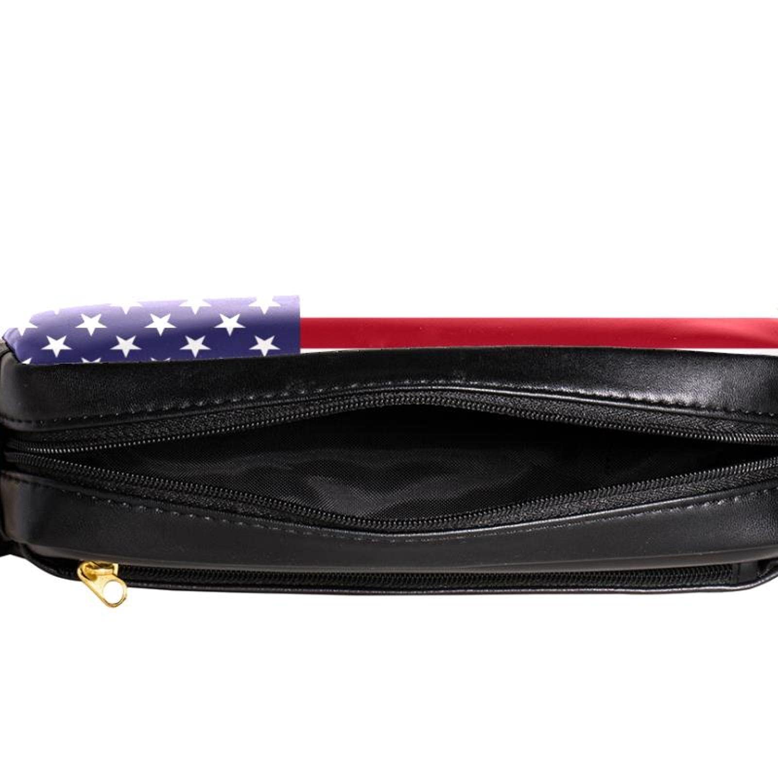 Vsdgher Sac à Dos Grande Capacité Imprimé Drapeau Américain Vintage Trousse à Crayons Ensemble 3 Pcs Pour Étudiant