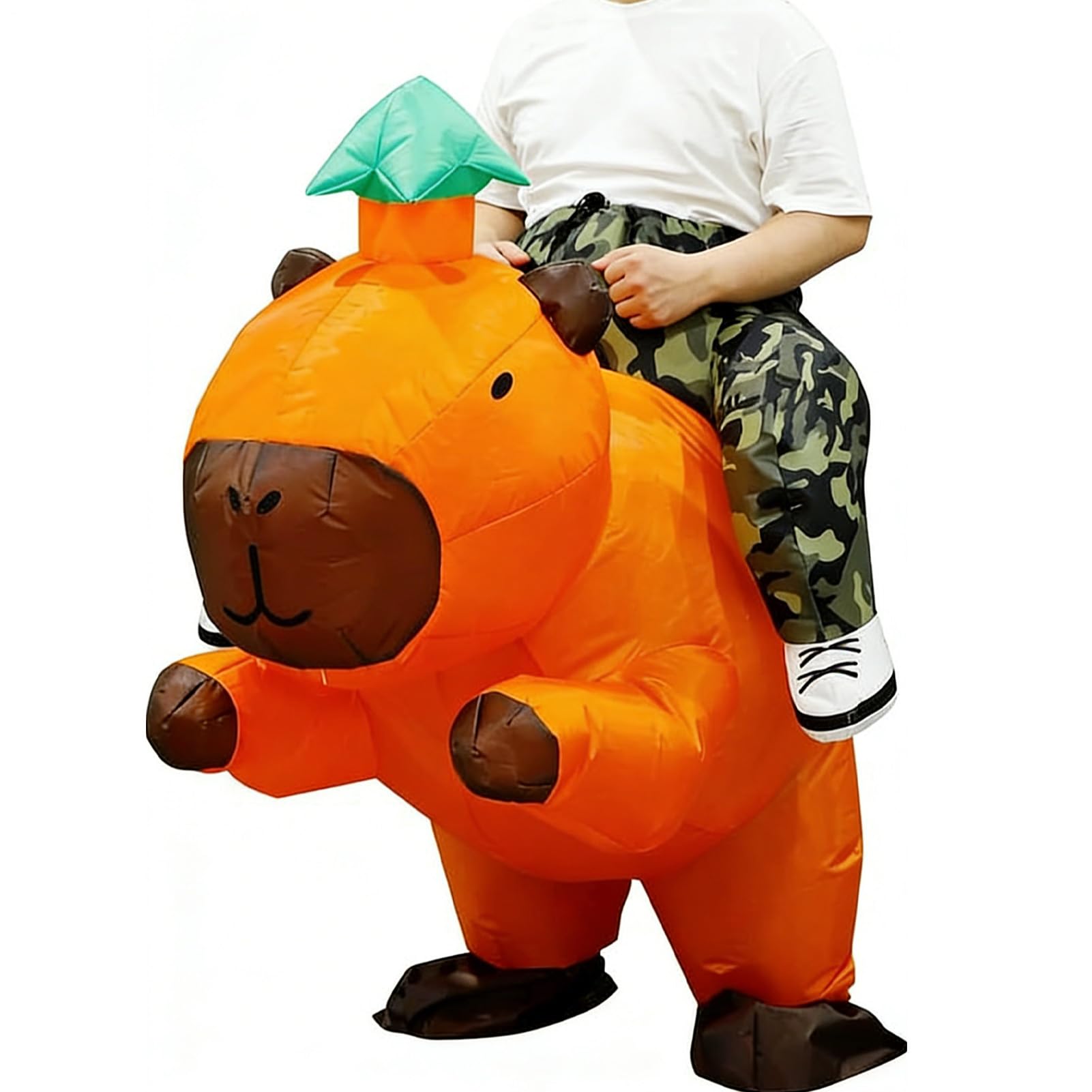 Nadmuchiwany Kostium Jazdy Na Kapibarze Zwierzęcy Strój Cosplay Do | Kostium Cosplay Kapibary Nadmuchiwany Na Halloween Karnawał Urodziny Imprezy Tematyczne Spotkania Ze